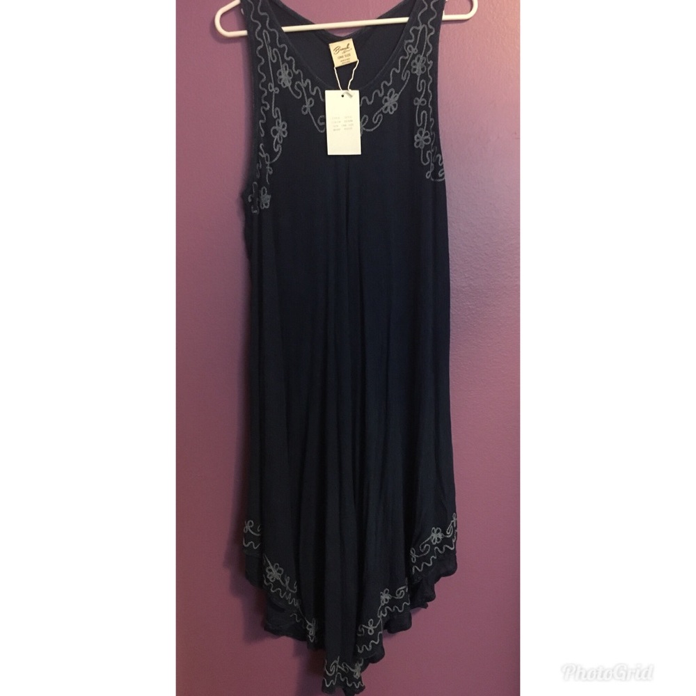 NWT Denim color flowy midi dress